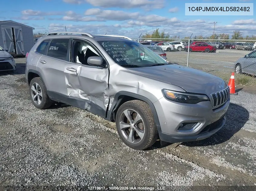 JEEP CHEROKEE 2020, VIN 1C4PJMDX4LD582482