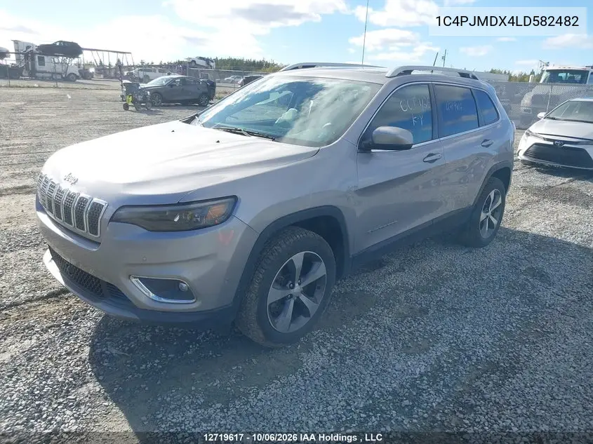 2020 JEEP CHEROKEE VIN 1C4PJMDX4LD582482 — фото 2