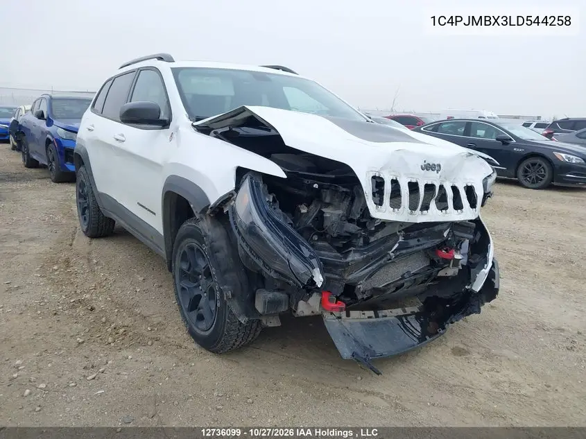 JEEP CHEROKEE 2020, VIN 1C4PJMBX3LD544258