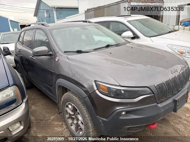 JEEP CHEROKEE 2020, VIN 1C4PJMBX7LD635338