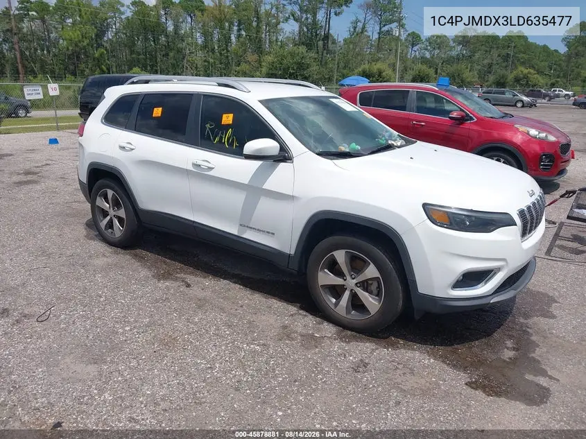 JEEP CHEROKEE 2020, VIN 1C4PJMDX3LD635477