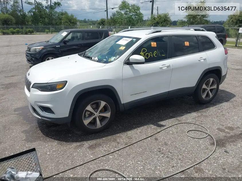 2020 JEEP CHEROKEE VIN 1C4PJMDX3LD635477 — фото 2