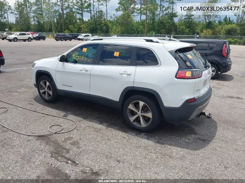 2020 JEEP CHEROKEE VIN 1C4PJMDX3LD635477 — фото 3