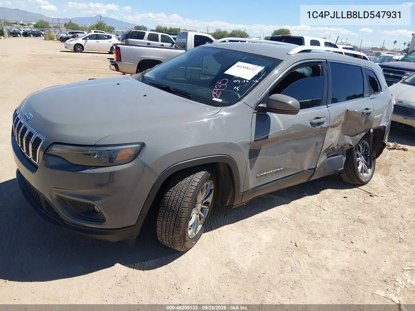 2020 JEEP CHEROKEE VIN 1C4PJLLB8LD547931 — фото 2