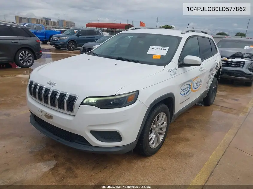 2020 JEEP CHEROKEE VIN 1C4PJLCB0LD577862 — фото 2