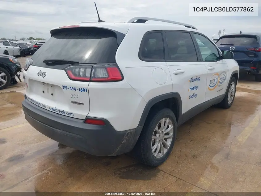 2020 JEEP CHEROKEE VIN 1C4PJLCB0LD577862 — фото 4