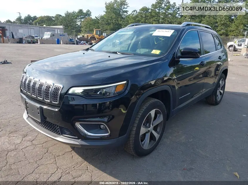 2020 JEEP CHEROKEE VIN 1C4PJMDX3LD650089 — фото 2