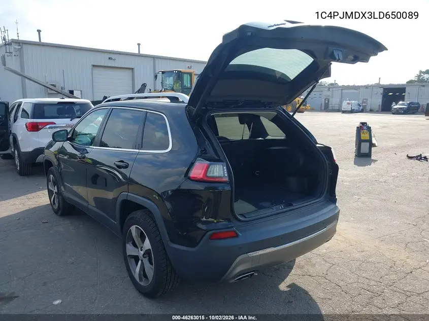 2020 JEEP CHEROKEE VIN 1C4PJMDX3LD650089 — фото 3