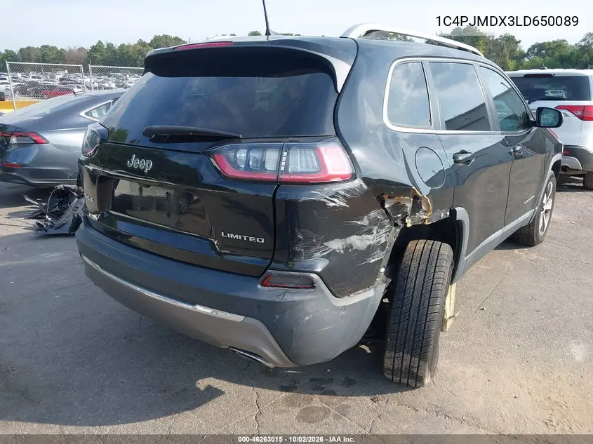 2020 JEEP CHEROKEE VIN 1C4PJMDX3LD650089 — фото 4
