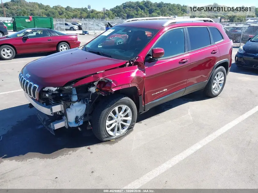 2020 JEEP CHEROKEE VIN 1C4PJMCB1LD543581 — фото 2
