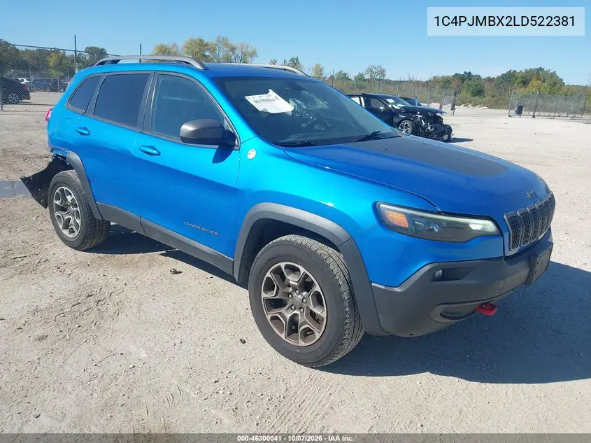 JEEP CHEROKEE 2020, VIN 1C4PJMBX2LD522381