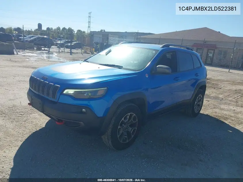 2020 JEEP CHEROKEE VIN 1C4PJMBX2LD522381 — фото 2