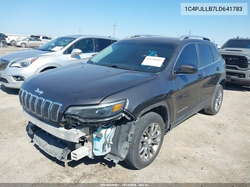 2020 JEEP CHEROKEE VIN 1C4PJLLB7LD641783 — фото 2