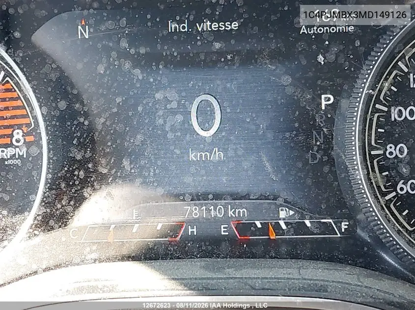 2021 JEEP CHEROKEE VIN 1C4PJMBX3MD149126 — фото 15