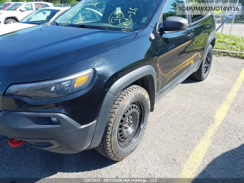 2021 JEEP CHEROKEE VIN 1C4PJMBX3MD149126 — фото 21
