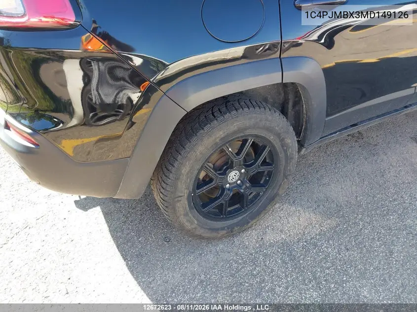2021 JEEP CHEROKEE VIN 1C4PJMBX3MD149126 — фото 6