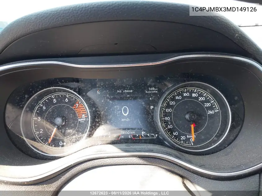 2021 JEEP CHEROKEE VIN 1C4PJMBX3MD149126 — фото 7