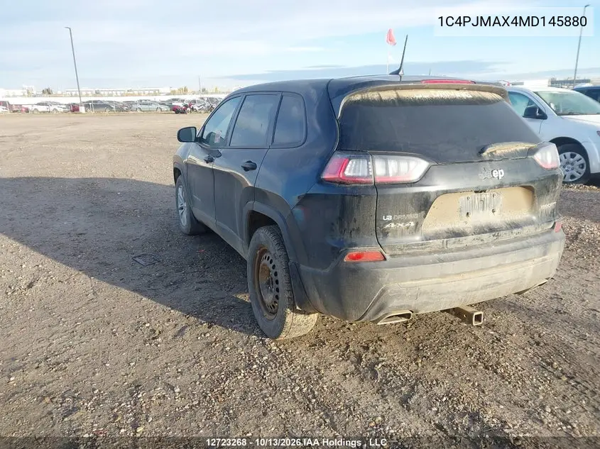 2021 JEEP CHEROKEE VIN 1C4PJMAX4MD145880 — фото 3