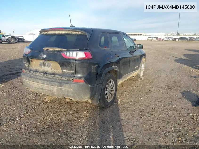 2021 JEEP CHEROKEE VIN 1C4PJMAX4MD145880 — фото 4