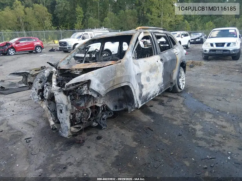 2021 JEEP CHEROKEE VIN 1C4PJLCB1MD116185 — фото 2