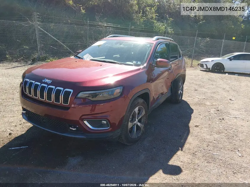 2021 JEEP CHEROKEE VIN 1C4PJMDX8MD146235 — фото 2