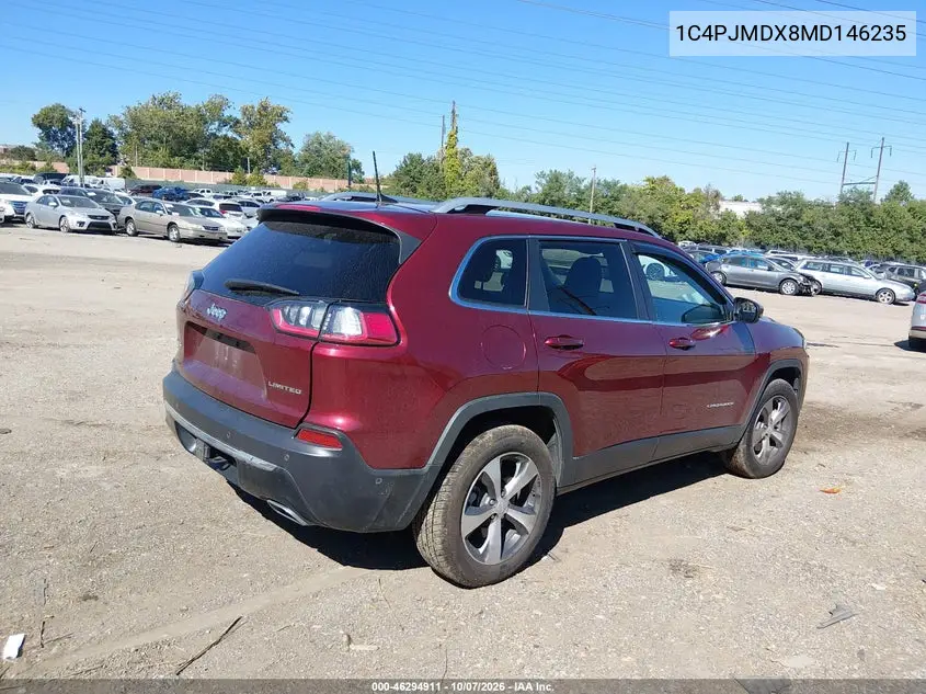 2021 JEEP CHEROKEE VIN 1C4PJMDX8MD146235 — фото 4