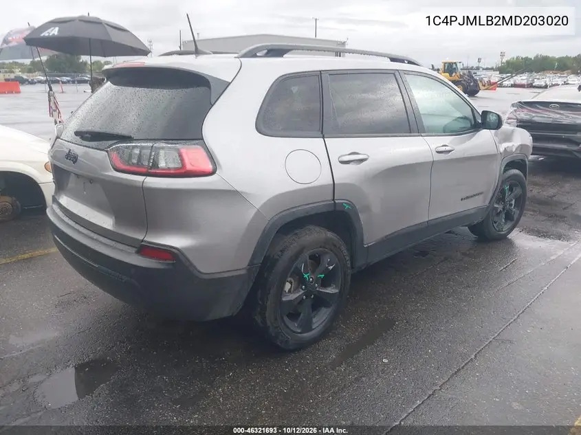 2021 JEEP CHEROKEE VIN 1C4PJMLB2MD203020 — фото 4