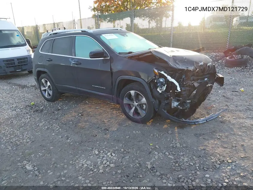 JEEP CHEROKEE 2021, VIN 1C4PJMDX7MD121729