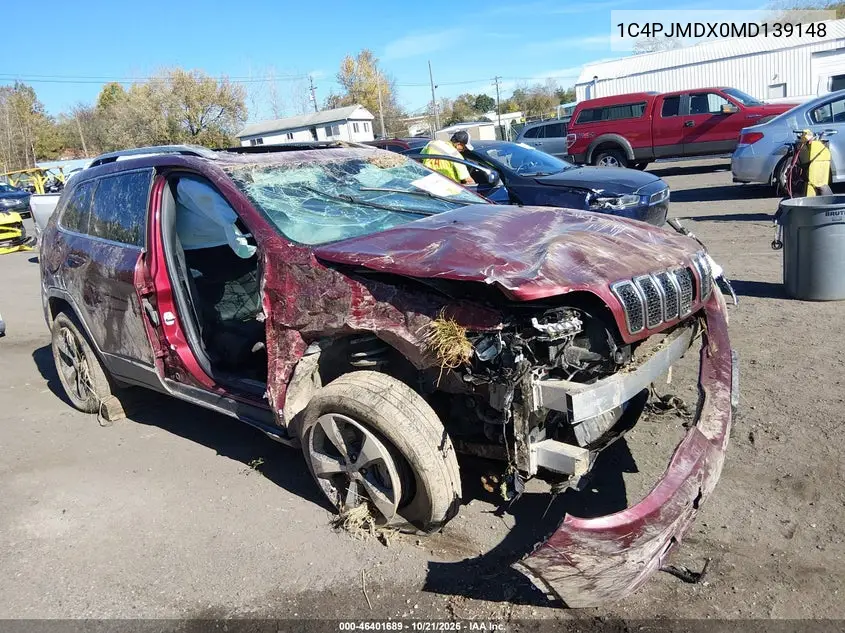 JEEP CHEROKEE 2021, VIN 1C4PJMDX0MD139148