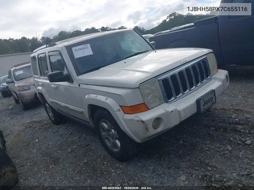 JEEP COMMANDER 2007, VIN 1J8HH58PX7C655116