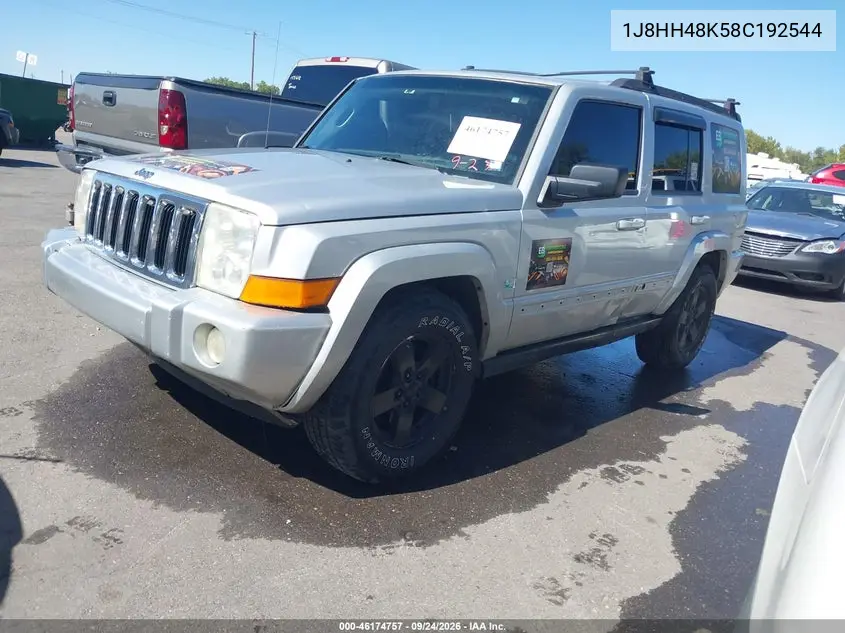 2008 JEEP COMMANDER VIN 1J8HH48K58C192544 — фото 2