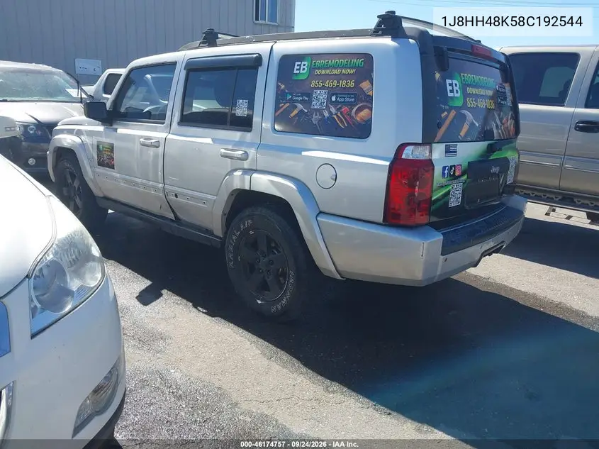 2008 JEEP COMMANDER VIN 1J8HH48K58C192544 — фото 3