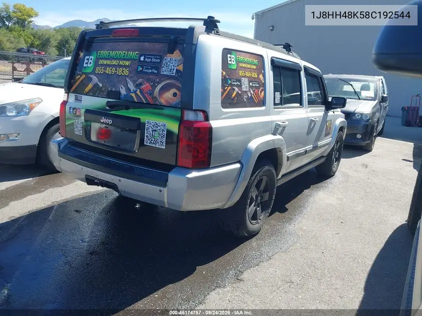 2008 JEEP COMMANDER VIN 1J8HH48K58C192544 — фото 4