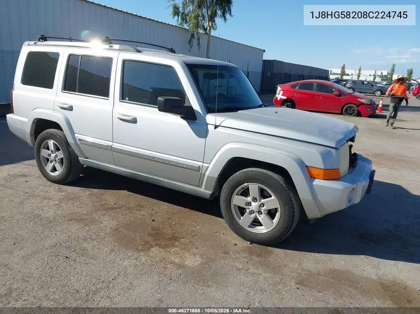 JEEP COMMANDER 2008, VIN 1J8HG58208C224745
