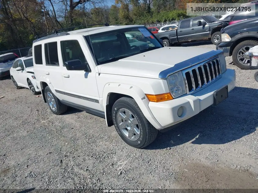 JEEP COMMANDER 2008, VIN 1J8HG582X8C234795