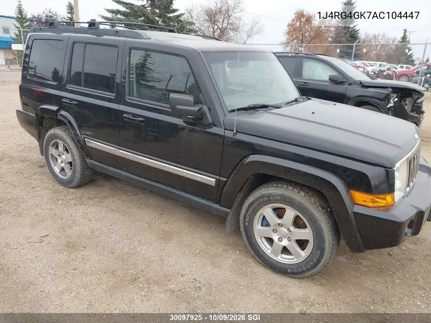 JEEP COMMANDER 2010, VIN 1J4RG4GK7AC104447
