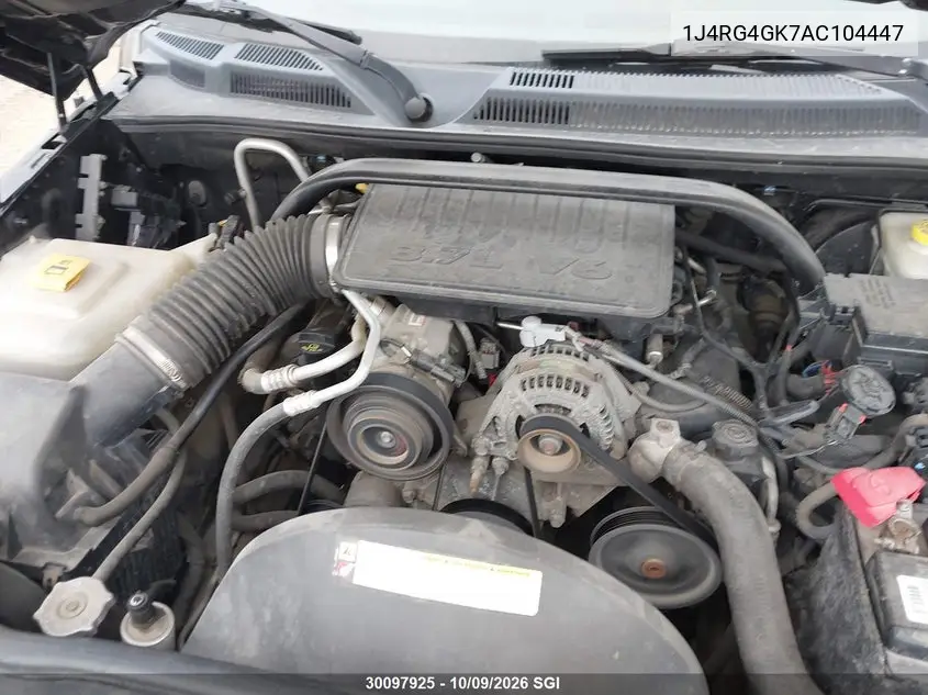 2010 JEEP COMMANDER VIN 1J4RG4GK7AC104447 — фото 10