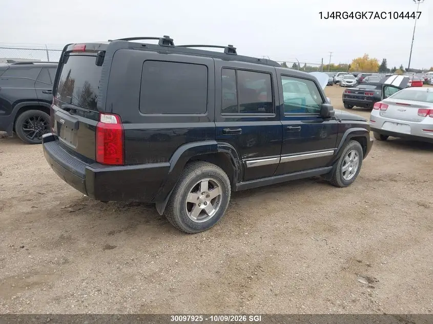 2010 JEEP COMMANDER VIN 1J4RG4GK7AC104447 — фото 4