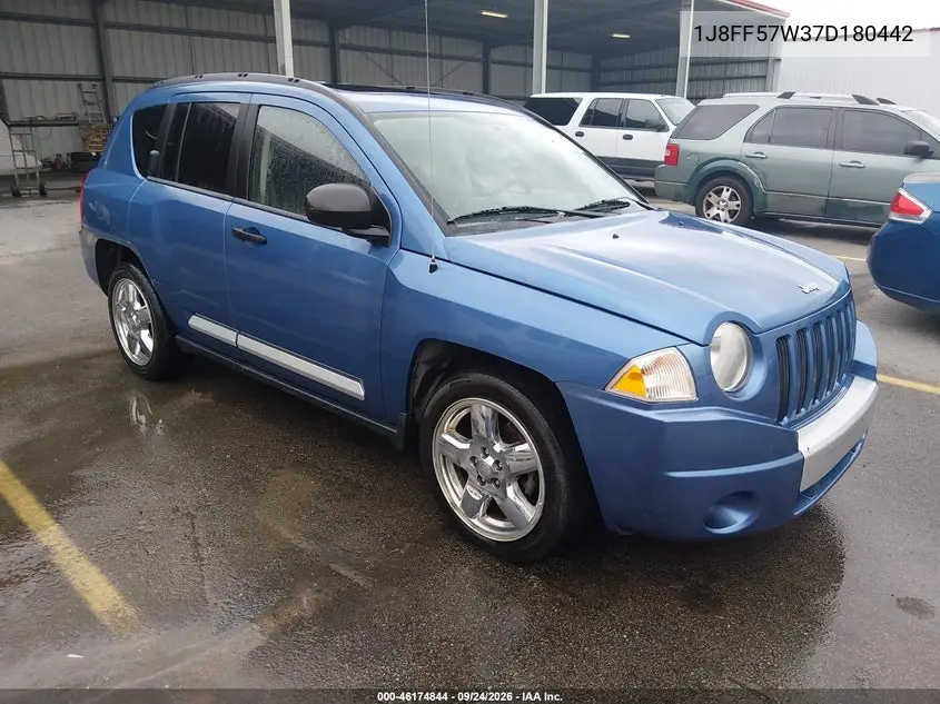 JEEP COMPASS 2007, VIN 1J8FF57W37D180442