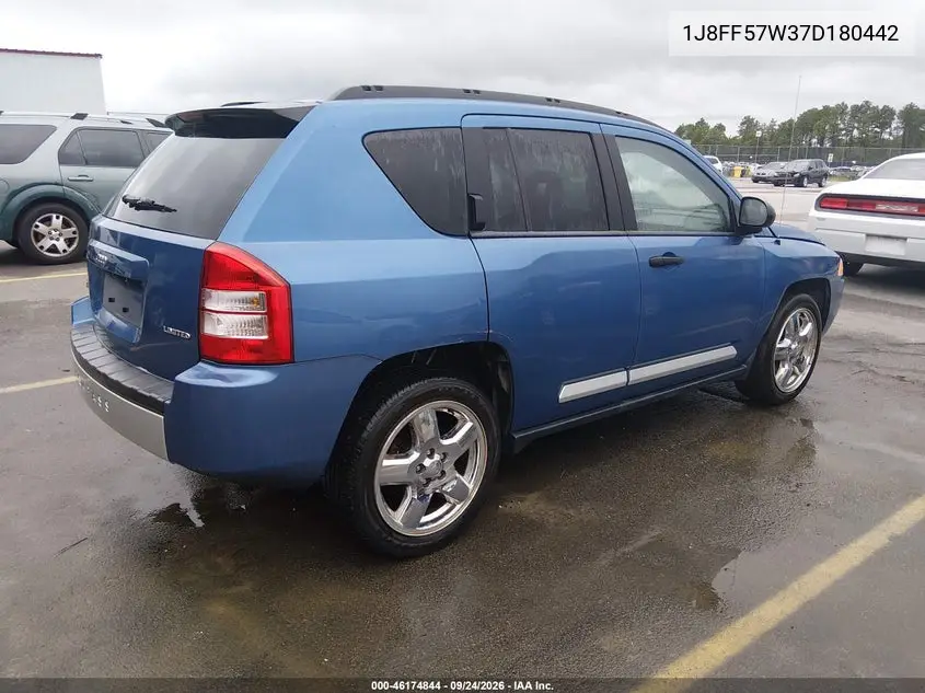 2007 JEEP COMPASS VIN 1J8FF57W37D180442 — фото 4