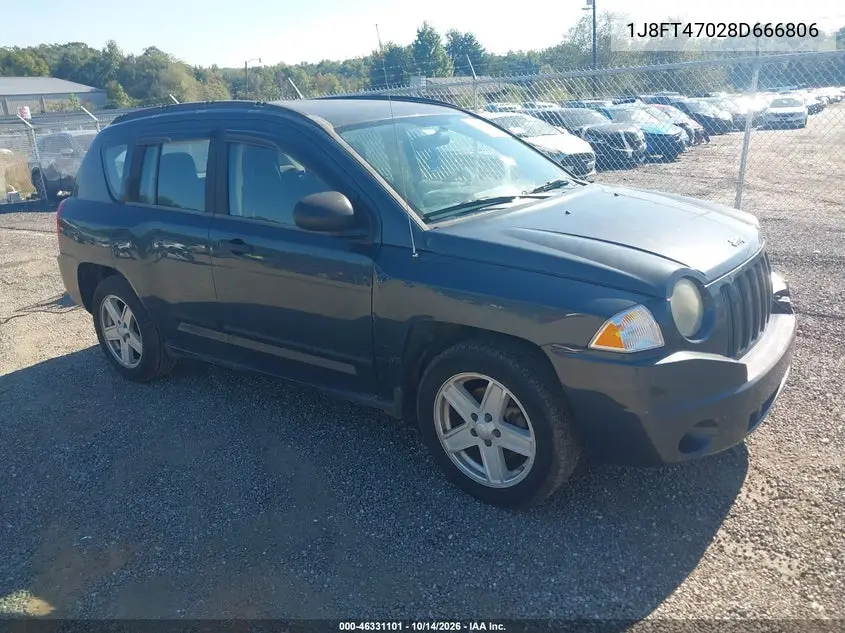 JEEP COMPASS 2008, VIN 1J8FT47028D666806