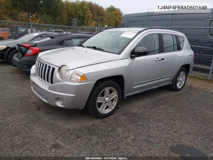 2010 JEEP COMPASS VIN 1J4NF4FB8AD601648 — фото 2