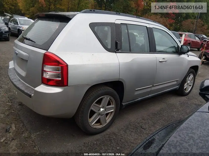 2010 JEEP COMPASS VIN 1J4NF4FB8AD601648 — фото 4