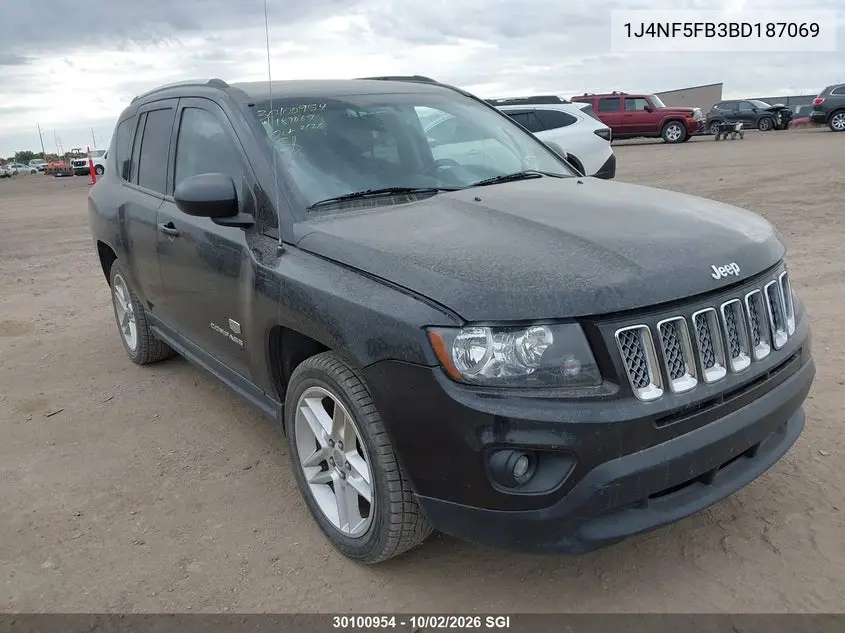JEEP COMPASS 2011, VIN 1J4NF5FB3BD187069