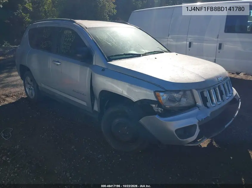 JEEP COMPASS 2011, VIN 1J4NF1FB8BD141780