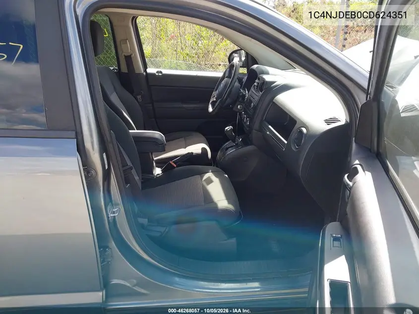 2012 JEEP COMPASS VIN 1C4NJDEB0CD624351 — фото 5