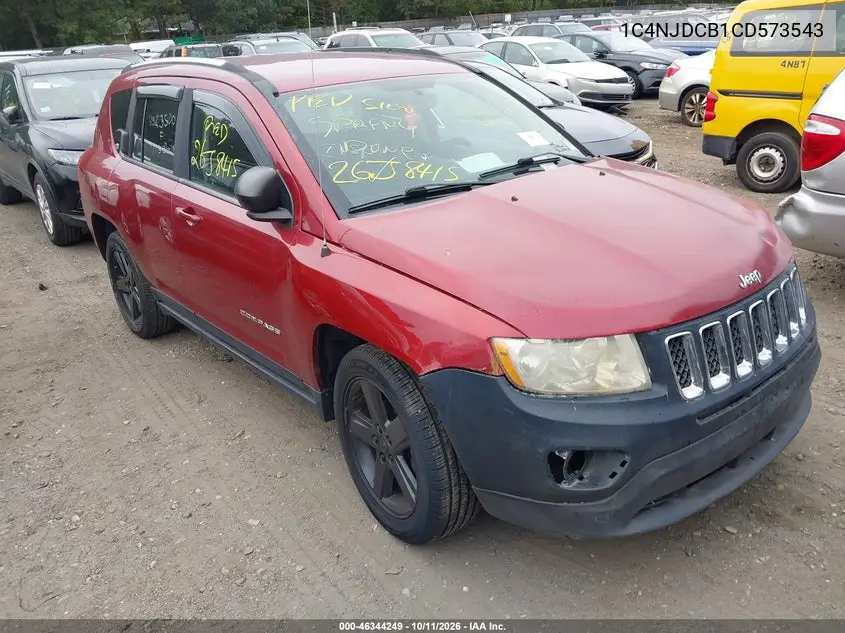 JEEP COMPASS 2012, VIN 1C4NJDCB1CD573543
