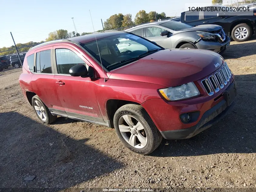 JEEP COMPASS 2012, VIN 1C4NJCBA7CD526004