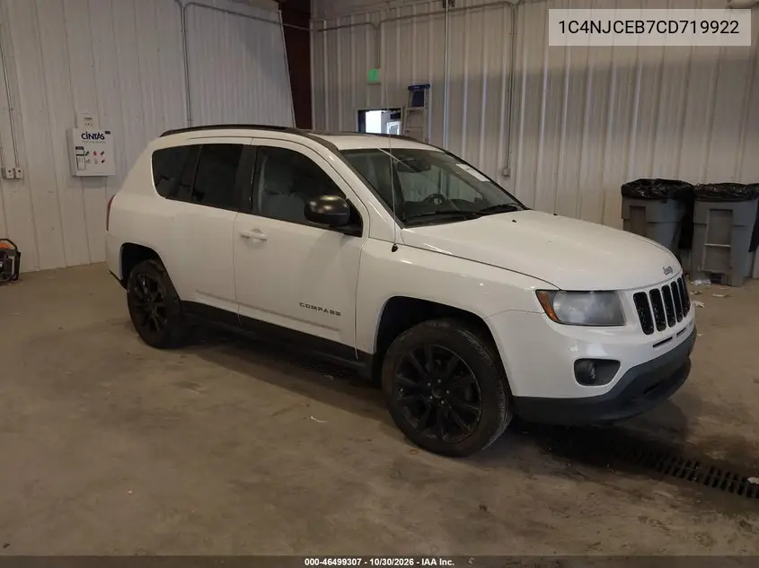 JEEP COMPASS 2012, VIN 1C4NJCEB7CD719922