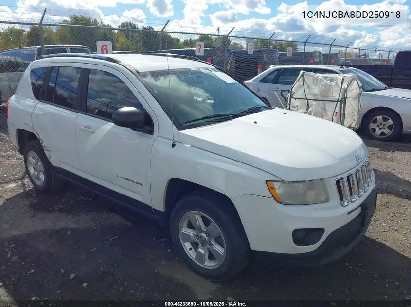 JEEP COMPASS 2013, VIN 1C4NJCBA8DD250918